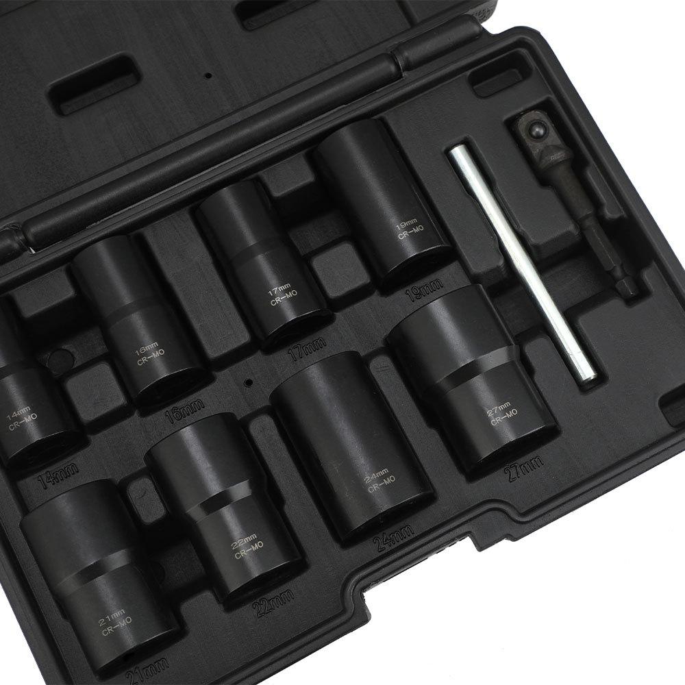 Набор для извлечения болтов, 10 инструментов для снятия гаек, набор для извлечения гаек болтов 12 дюймов,