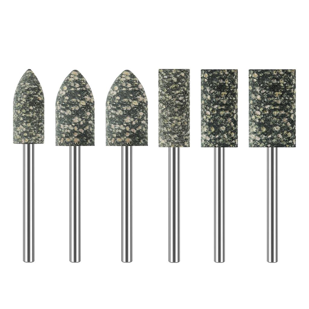 Премиальная абразивная шлифовальная головка для полировки металла и камня с прочным хвостовиком 3 мм, насадка для роторного инструмента