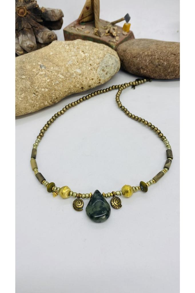 Подарок на день рождения, этническое подлинное хиппи, богемное модное ювелирное ожерелье ручной работы