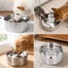 Anti Splash Floating Dog Bowl Large Capacity Large Capacity Dog Water Bowl  Daily Pet Feeding