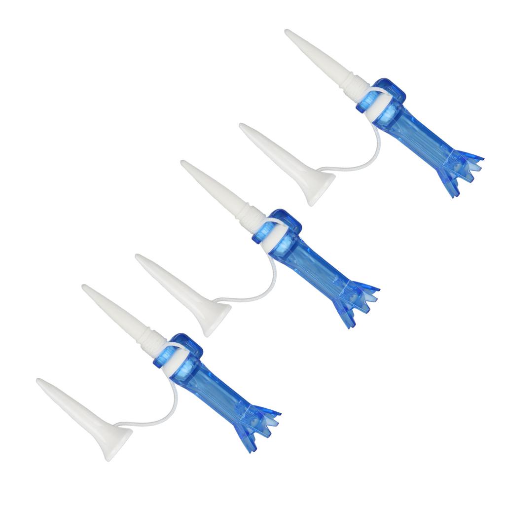 3pcs Flexible Golf Tees Set with 8 Claws Wear Resistance Portable Golf Training Ball Tees