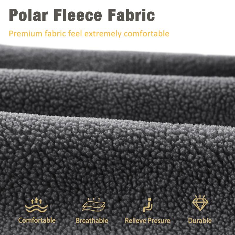 Karcle Polar Fleece Car Seat Cover Warm Winter Front Car Seat Protector Mat Rear Automotive Seat Cushions Car Accessories