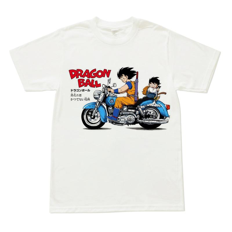 Men Women T Shirt Women Tee Boys Girls Top Adults Children Parent Child Cotton kid Tshirts Dragon Ball Goku Krillin Anime Tops