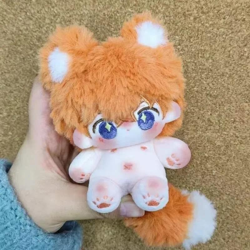 10cm Cute Plush Toys Doll No Attributes Short Soft Rabbit Fur Cloud Lamb with Animal Ear Plush Doll Bag Keyring Gift