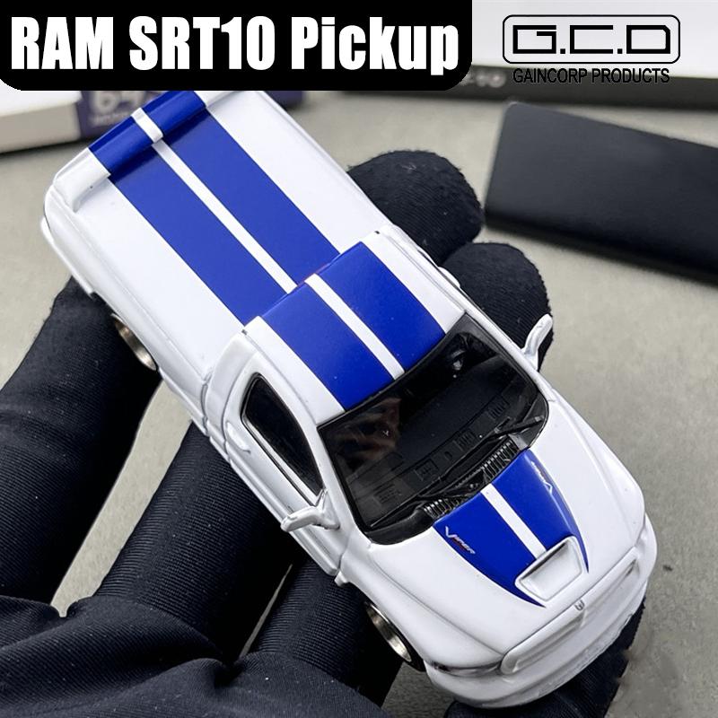 Shoom 1/64 RAM SRT10 Пикап Подшипник Колесо Сплав Автомобиль Литьевые Модели Игрушки Машинки Коллекция Подарки для Мальчиков