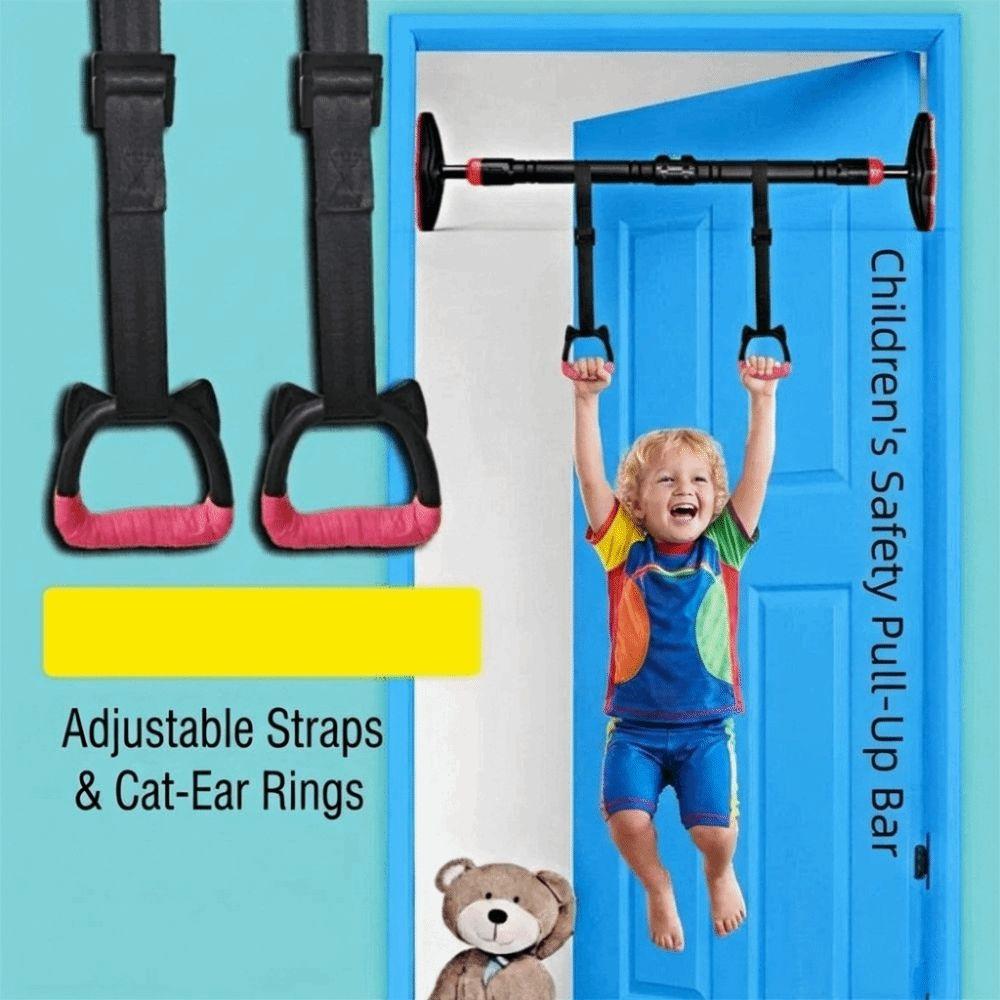 Non-Slip Kids Gym Rings Strength Training Pull up Rings Gymnastics Rings Indoor Fitness