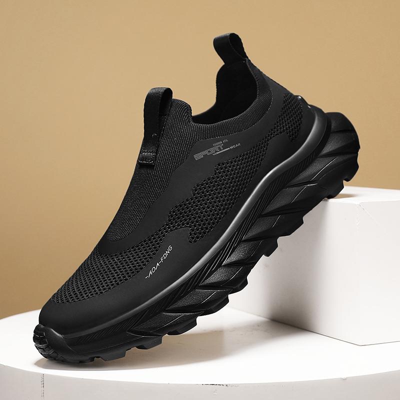 Fashion Men Casual Shoes Breathable Slip On Mesh Walking Running Sneakers Non-slip Flats Lightweight Sport Shoes Driving Loafers
