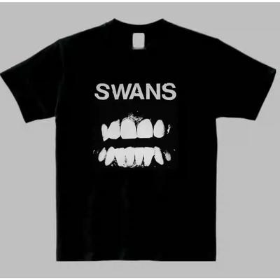 2025 Swans Американская панк-группа, футболка с короткими рукавами, нишевая американская повседневная хлопковая футболка с принтом, высококачественный люксовый бренд, продажа