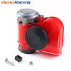 12V 115dB Red Snail Compact Air Horn Air Car Truck Multi-tone & Claxon Horns 450Hz for Cars Vehicles Motorcycle Boat RV