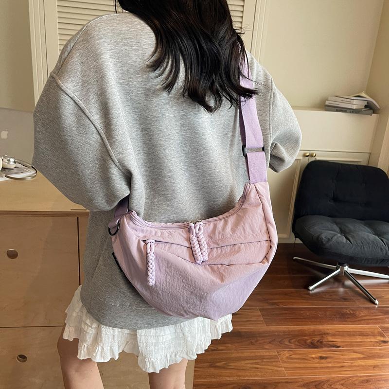 Повседневная сумка кроссбоди для женщин для поездок на работу, вместительная модная и спортивная сумка-пельмень, сумка на одно плечо