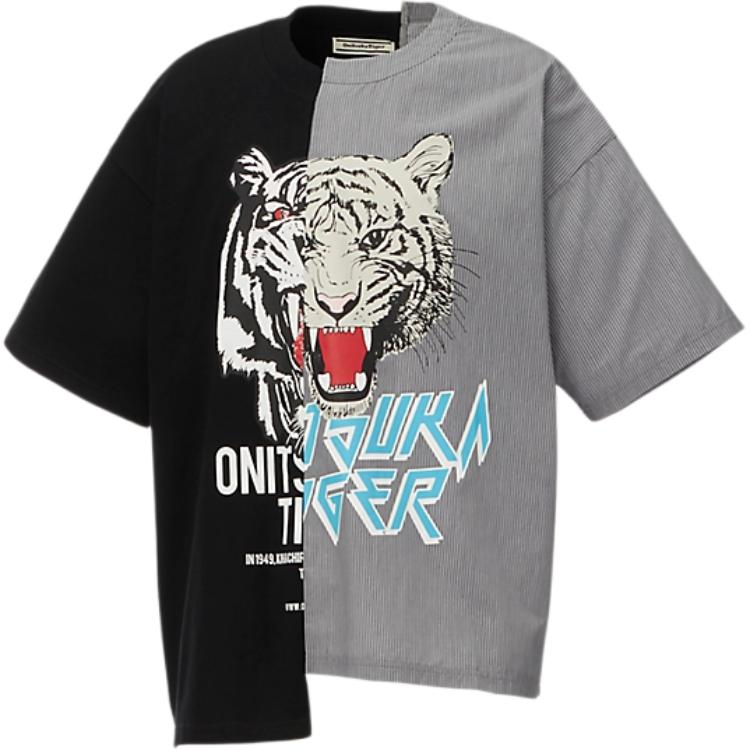 Onitsuka Tiger T Shirt Unisex Black Gray 2183B319-001