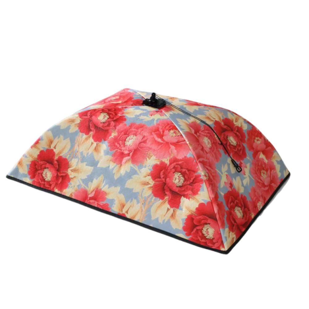 Breathable Dining Table Cover Round/Square Foldable Leftovers Food Cover Anti-mosquito Full Surround Protection