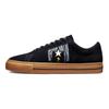 Арахис x Converse One Star Low Снупи и Вудсток Унисекс Кроссовки Черный Экрю Резина Мед A01873C