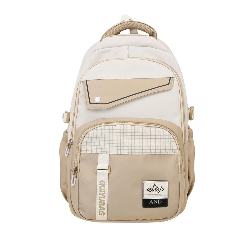 Цветной блок школьный рюкзак для школьников большой емкости рюкзак для пар женский рюкзак мужской дорожный рюкзак