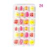Children Press On Candy Color Self Adhesive Fake Nails False Nails Nail Art Manicure Tips