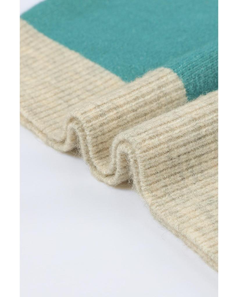 Azura Exchange Свитер с круглым вырезом и отделкой в рубчик в стиле колор-блок