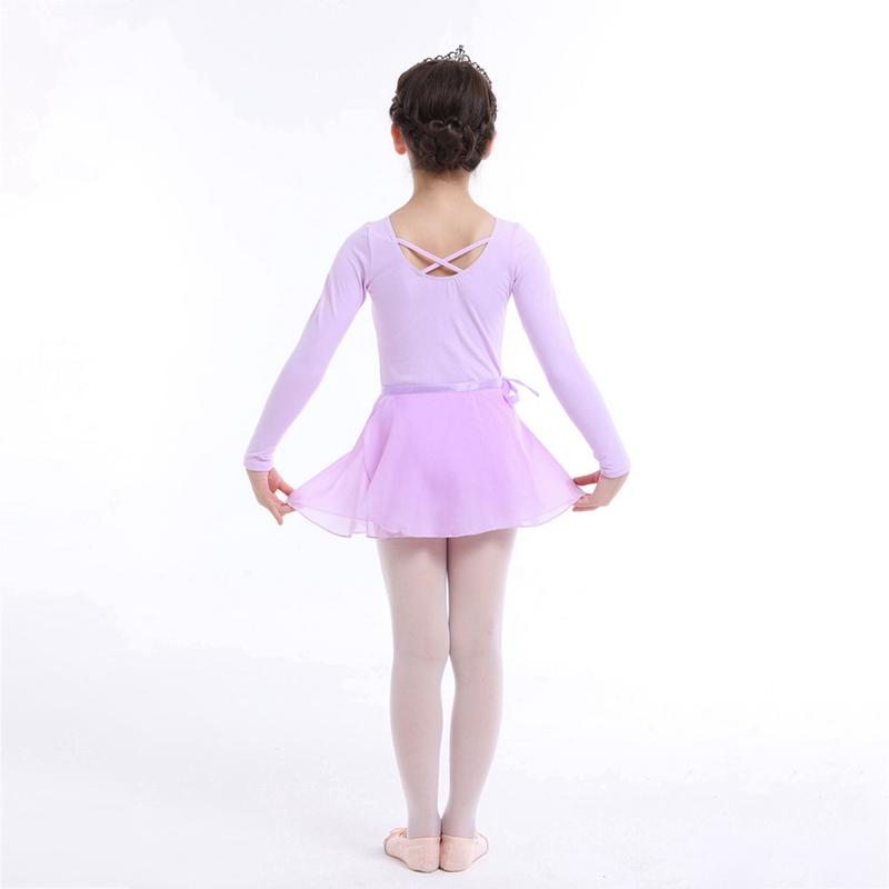 Детские танцевальные костюмы, балетное боди и юбка для девочек, комплект из двух предметов