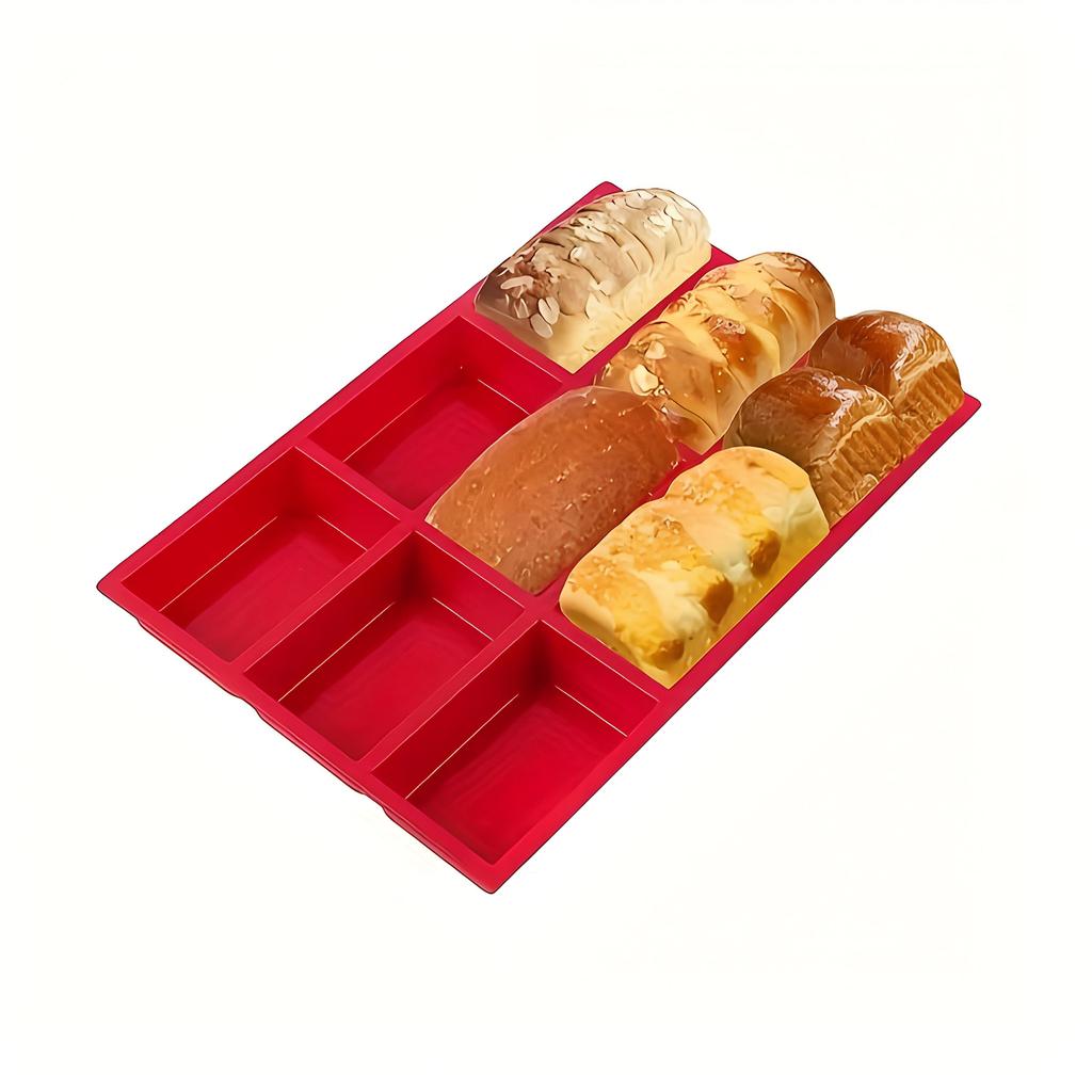 1 шт., мини-форма для выпечки хлеба, силиконовая форма на 9 ячеек для мини-хлеба, кексов и хлеба, мясного рулета, кукурузного хлеба, брауни, кексов, прямоугольного мыла