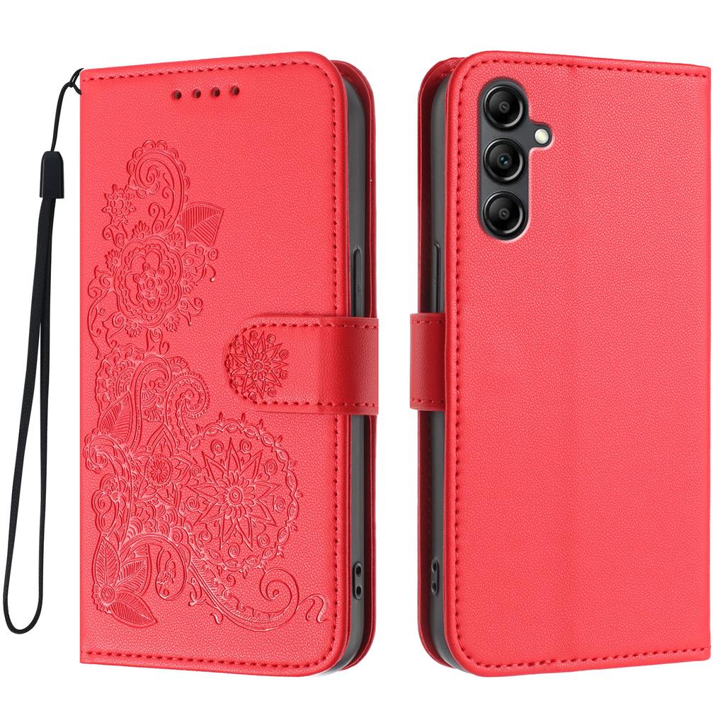 For Samsung Galaxy A15 5G/Galaxy A15 4G Phone Cases Mandala Flower Leather Wallet Mobile Cover with Strap