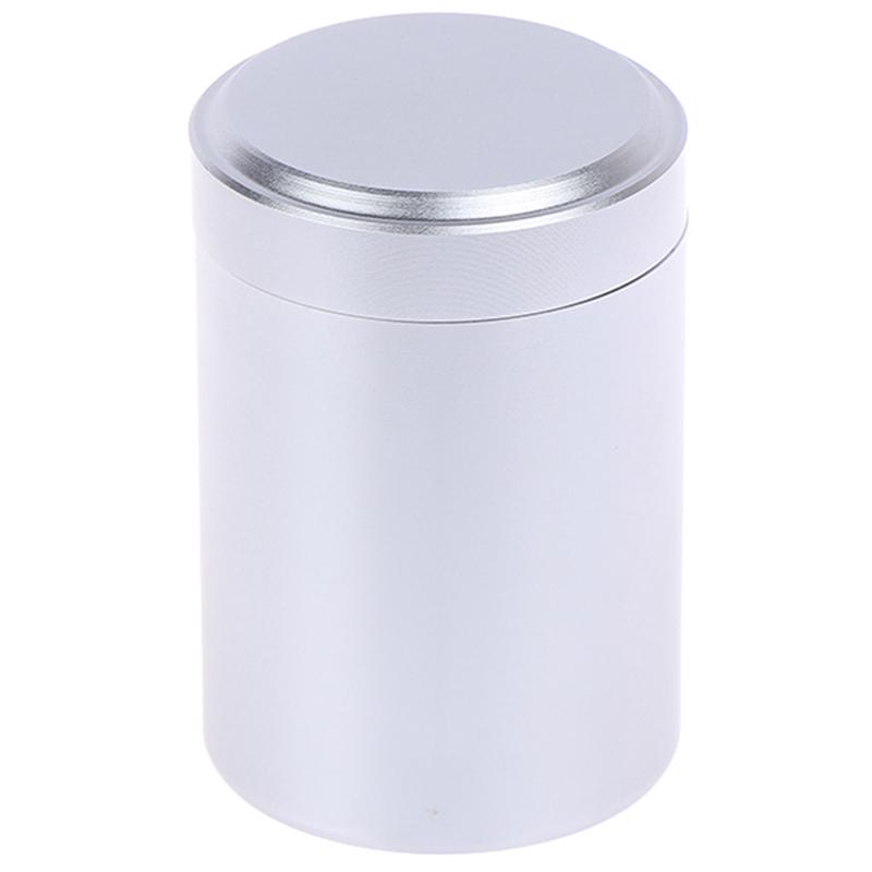 1X Silver Airtight Proof Container Aluminum Herb Stash Metal Sealed Can Tea Jar