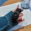 New Fashionable and Simple Wrist Watch, Square Outside and Round Inside, Silicone Quartz Watch, Casual and Versatile Women's Watch