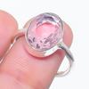 Natural Pink Kunzite Gemstone 925 Sterling Silver Jewelry Ring Size 7.5 U4t99