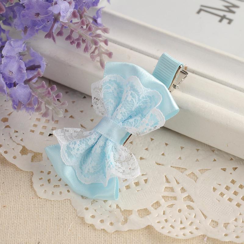Милые кружевные заколки для волос с бантом для маленьких девочек, детские аксессуары для волос