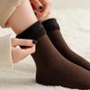 New Women Winter Warm Thicken Thermal Soft Casual Solid Color Socks Wool Cashmere Home Snow Boots Velvet Home Floor Sock