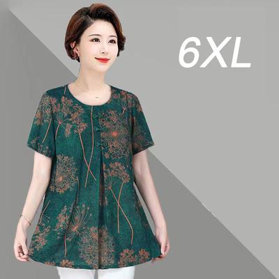 Новая летняя модная женская винтажная повседневная футболка с коротким рукавом и принтом больших размеров, свободная мягкая и удобная летняя рубашка-топ