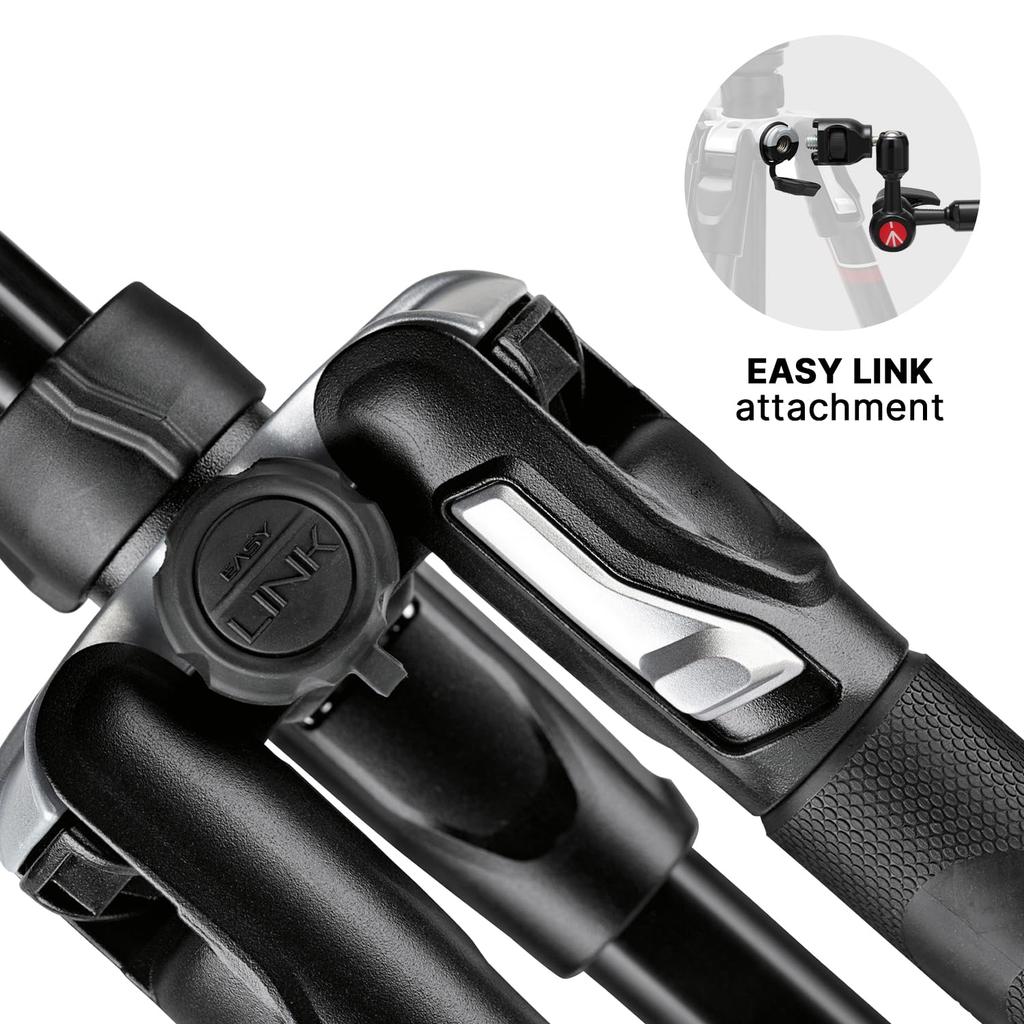 Штатив Vitec Manfrotto Befree Advanced Aluminum Black L Комплект 8 кг Нагрузка 151 см Полная 40 см Сложенная Головка 4-секционная MKBFRLA4BK-BH, Грузоподъемность, Высота, Длина,