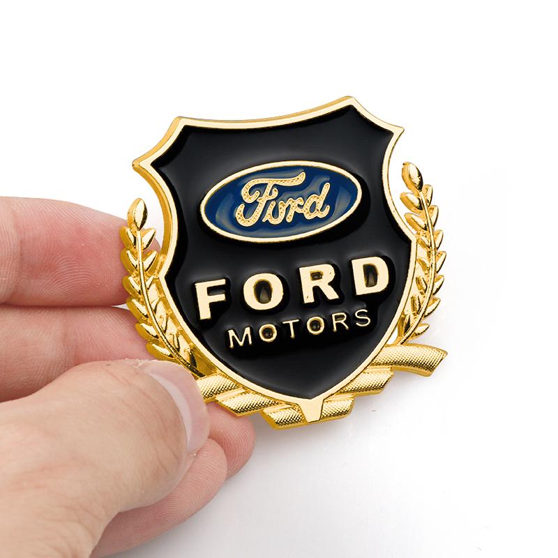 3D Metal Car Body Emblem Stickers Trunk Badge Decoration Decal Accessories For Ford Focus Ranger Fiesta Kuga Edge Mustang Mondeo FE7