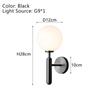 Nordic Copper Black LED Wall Lighting Fixtures For Bedroom Corridor Balcony Bedside Indoor LED Wall Lamps Wall Sconce AC85-265V