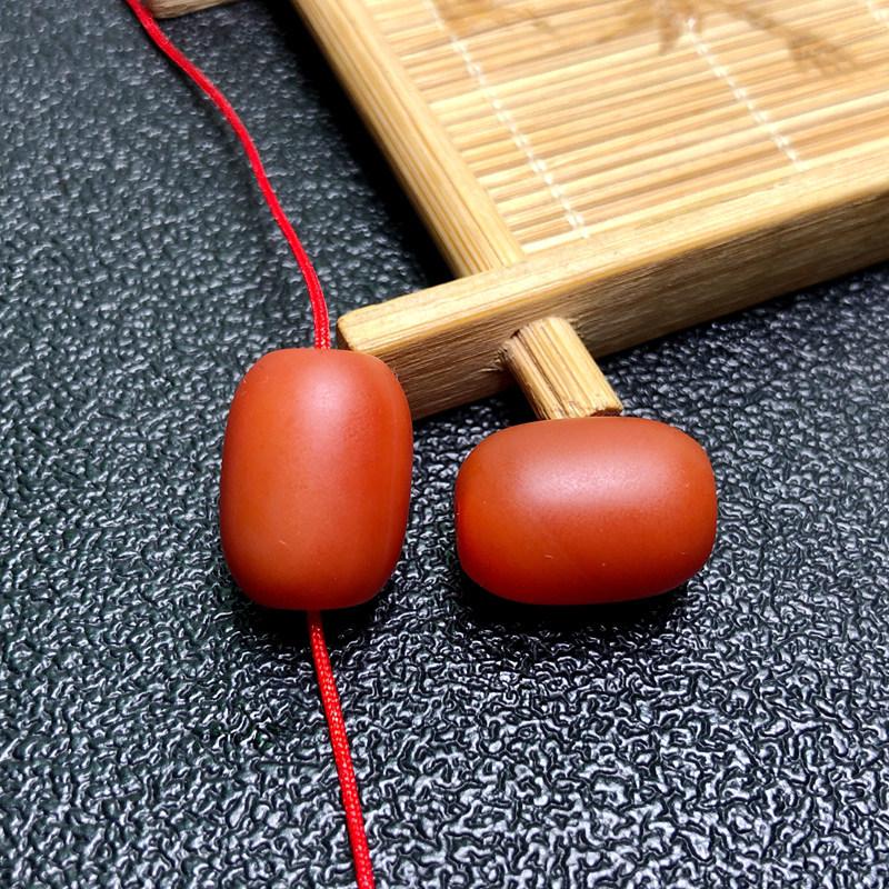 Матовые Южно-Красные Агатовые Бочонки для DIY Браслетов