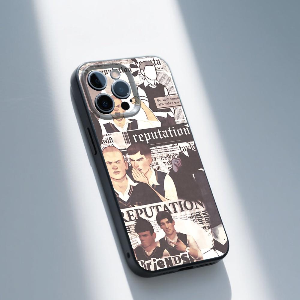 Jimmy Hopkins B-Bully Phone Case For iPhone 16,15,14,13,12,11,Pro,Max,Plus,X,XS,SE,E,Mini,Soft Silicone Black Case