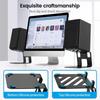 Black Color Audio Elevation Speaker Stands Vibration Isolation Studio Monitor Stands  Desktop Use