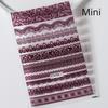 Charm Sexy White Lace Ribbon Flower Black Red Chic Soft Embossed Relief Self Adhesive Nail Art Decoration Sticker Manicure Decal