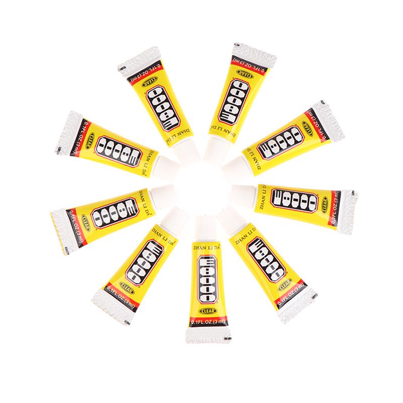 10 шт. 3 мл E8000 жидкий клей прозрачный контактный клей для ремонта сотовых телефонов аппликатор