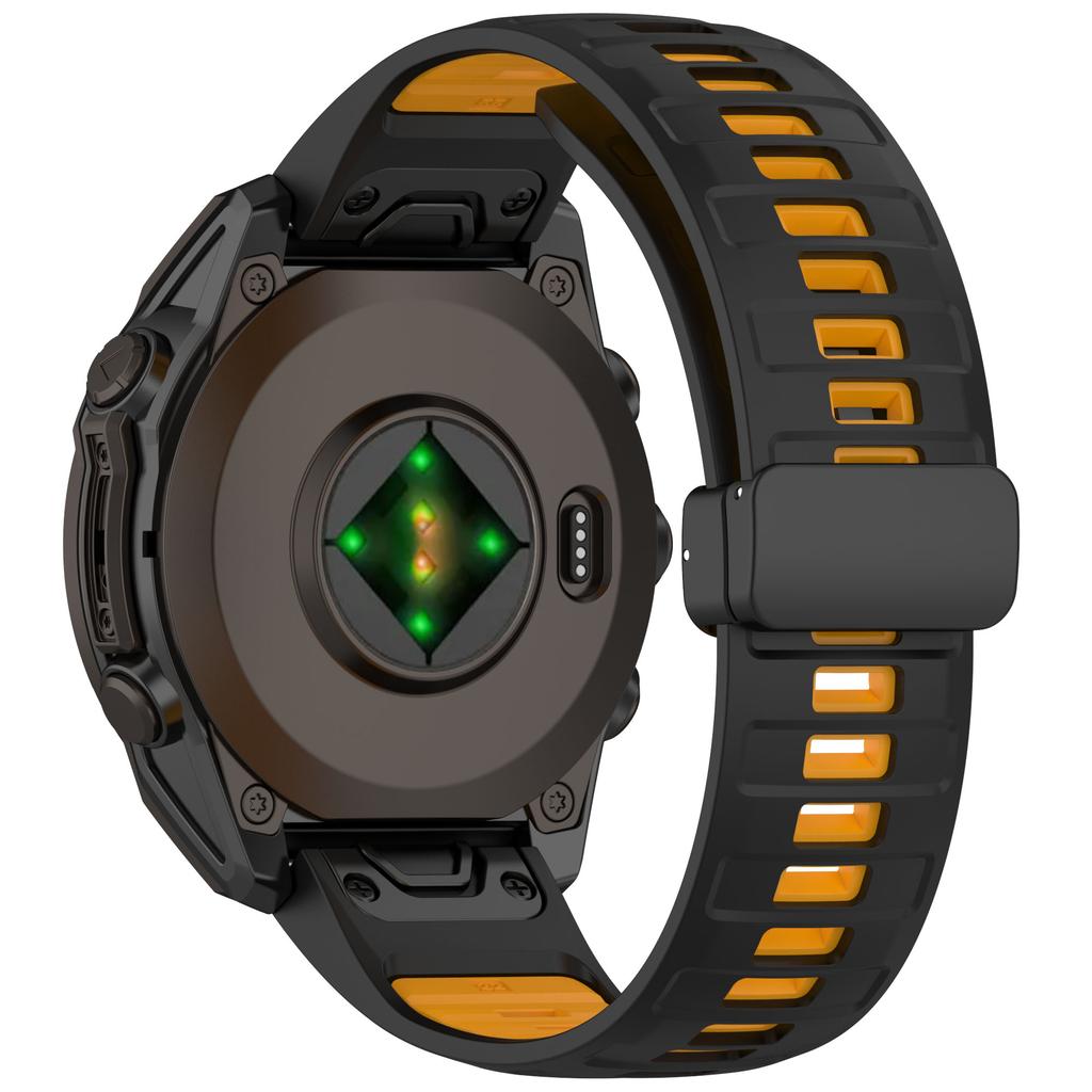 26mm Watch Band For Garmin Enduro 3/Fenix 8 51mm/Instinct 2X Breathable Silicone Strap with Magnetic Folding Clasp