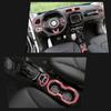 ABS Car Steering Wheel Headlight Switch Decoration Ring Central Air Vent Cover Stickers For Jeep Renegade 2017-2020 Car Exterior Accessories