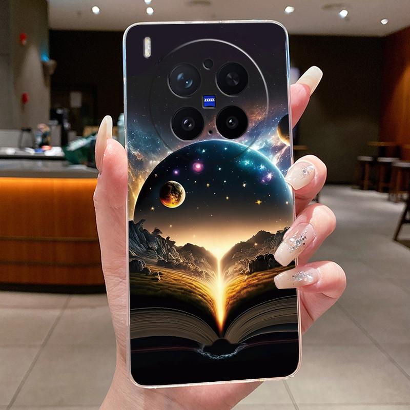 Модный Чехол-Вулкан для Vivo X300 Pro, Прозрачный Мягкий TPU, Защита от Царапин, Чехол для Пары