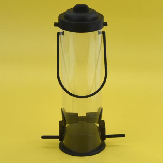 Подвесная кормушка для птиц на открытом воздухе, держатель для еды для колибри, прозрачная большая емкость, легко наполняемая кормушка для диких птиц