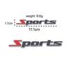 3D спортивные металлические эмблемы для автомобиля: Подходит для спортивных версий, задних эмблем и автомобильных наклеек.