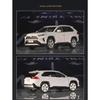 1/24 Toyotas RAV4 SUV Alloy Car Model Diecast Metal Toy Off-road Vehicles Car Model Simulation Sound and Light Children Toy Gift