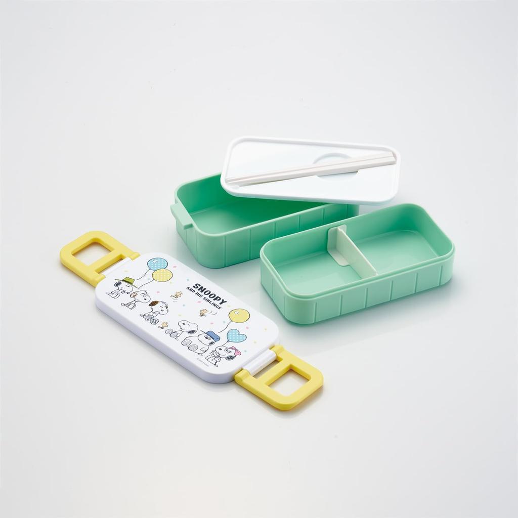 Skater Lunch Box 600ml Antibacterial 2 Tier Lunch Box Made in Japan Snoopy Balloon Ag+ Women's YZW3AG-A