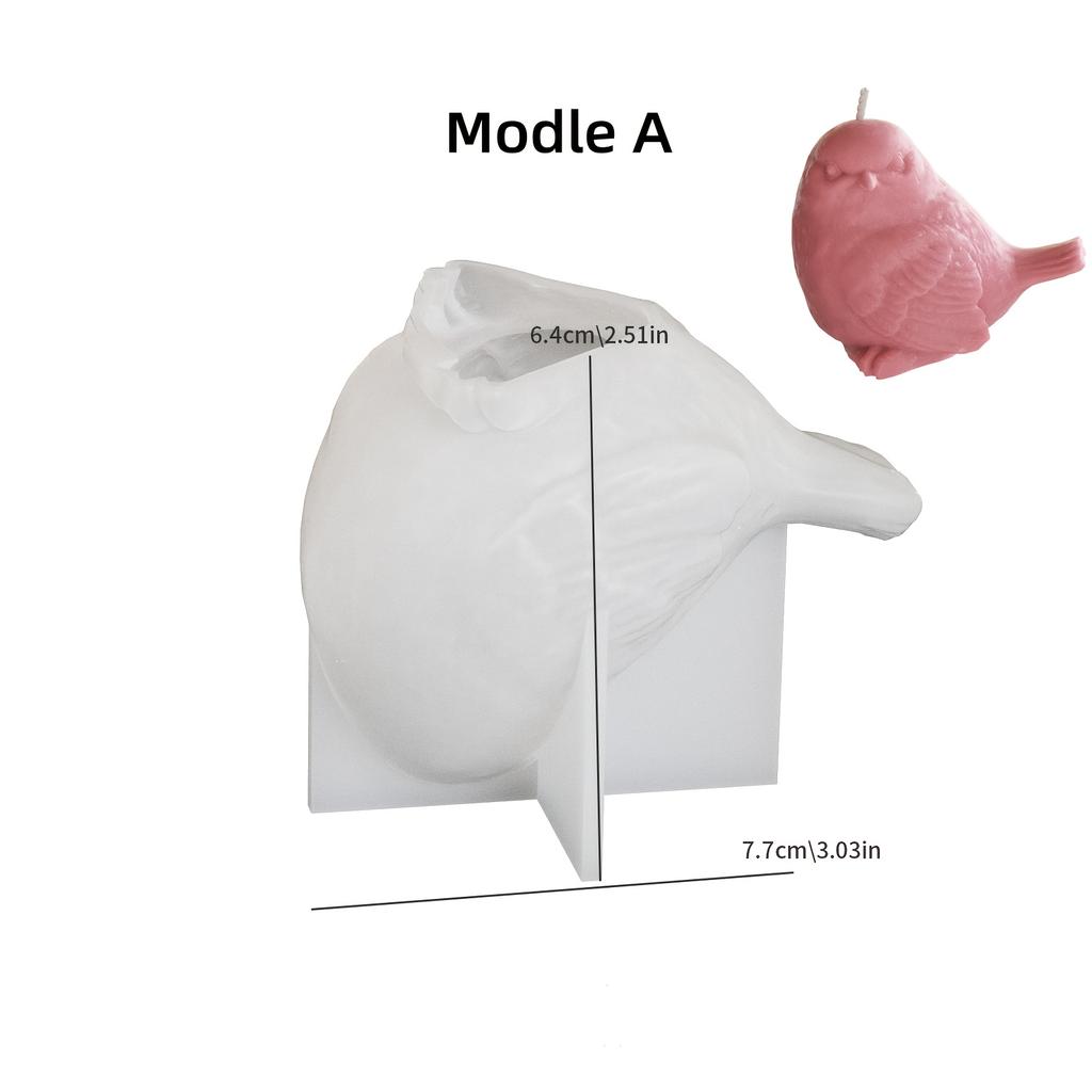 1 шт. Силиконовые формы для свечей и украшений в виде птиц - Идеально подходят для ароматерапевтических свечей, смол, мыла ручной работы, домашнего декора и поделок
