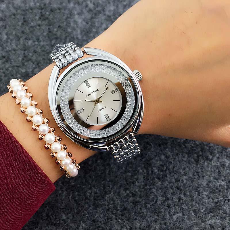 Top Brand CONTENA Luxury Watch Women Watches Rose Gold Women's Watches Bracelet Ladies Watch Clock montre femme relogio feminino
