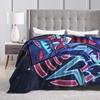 Vox Alastor Hazbin Hotels Blanket  Super Soft Graphic Plush Throw Blanket For Girls Boys Living Room Flannel Bedspread Bed Cover