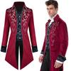 Medieval Tuxedo Steampunk Vintage Victorian Long Sleeve Windbreaker Medieval Vintage Suit Prince Costume For Men Men's Steampunk