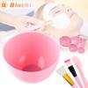 7pcs/set Facial Brush Mask Bowl Spoon Set Mask Brush Bar DIY Beauty Tools Mixing Skin Care Makeup Supplies Woman Silicone Brush