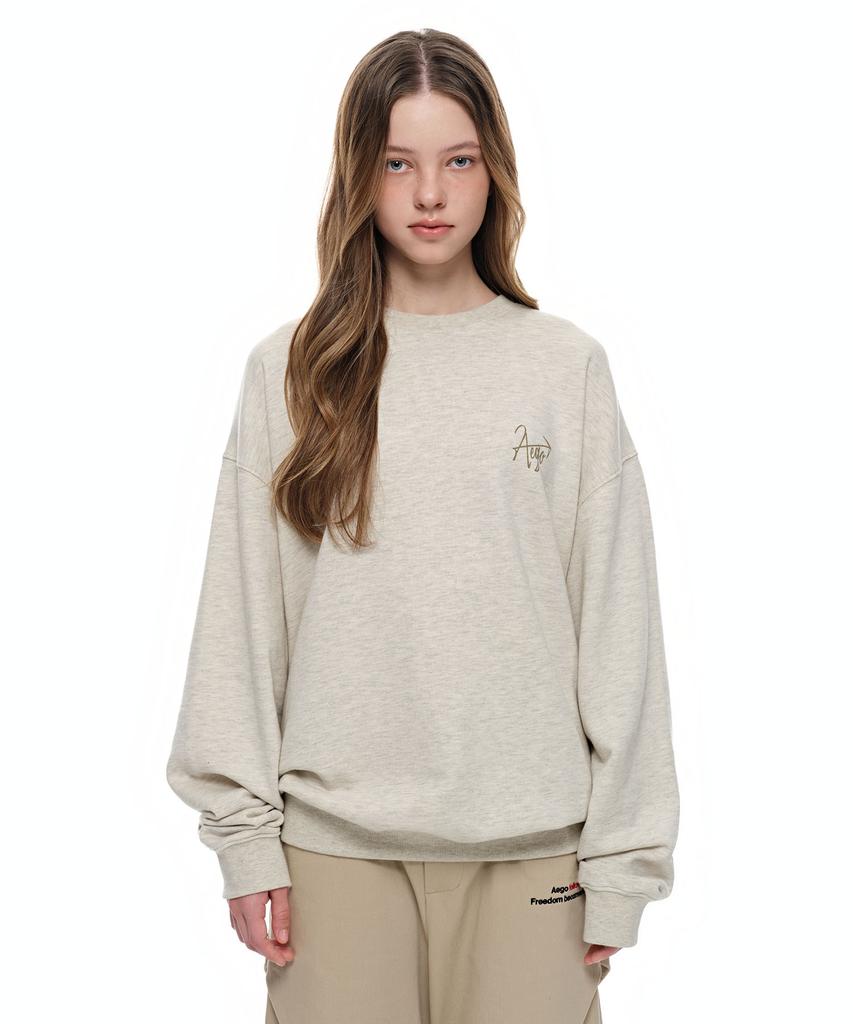 AEGO FREEDOM LAB Igo Archive Sweatshirt_Oatmeal Beige
